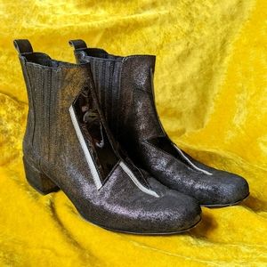 rare MODERN VICE Bowie Bolt boot Metallic Sparkle